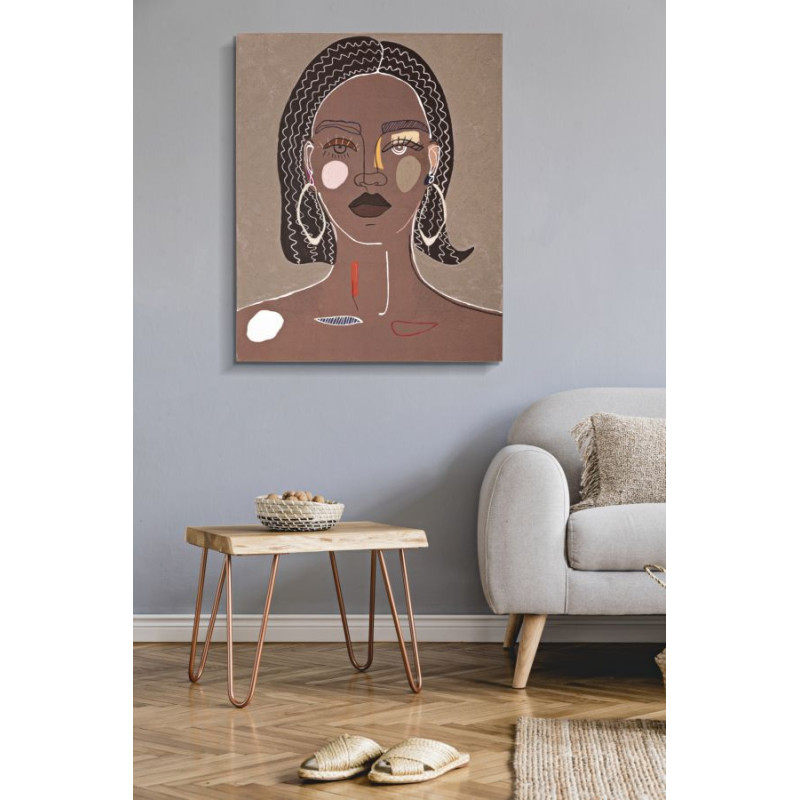 PEINTURE SUR TOILE TRIBALE -A- CM 80X2,8X100