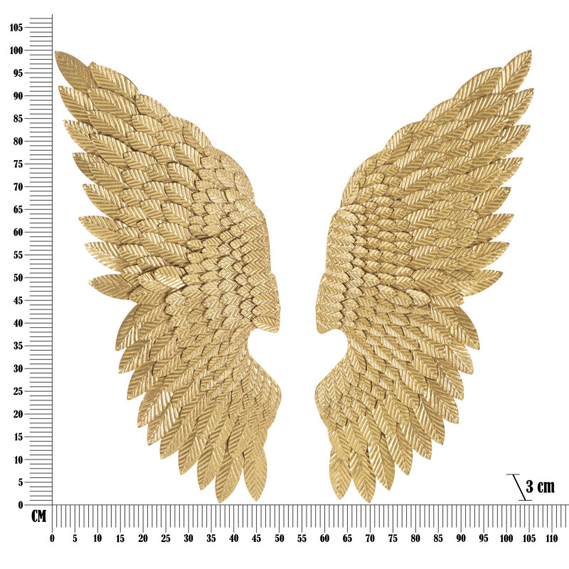 PANNEAU BEAUTY WINGS COUPLE CM 37,5X3X100
