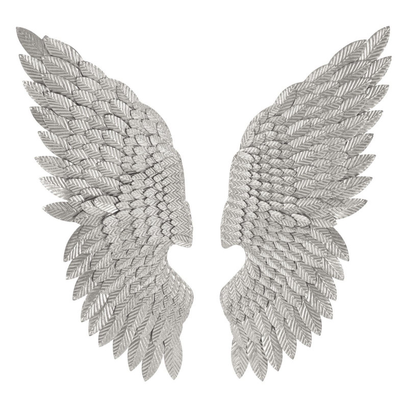 PANNEAU BEAUTY WINGS COUPLE ARGENT CM 37,5X3X100