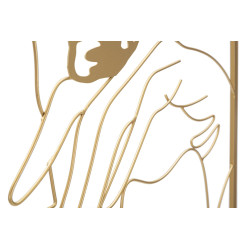 PANNEAU EN FER AVEC MAINS SUR LE VISAGE CM 60X1X80