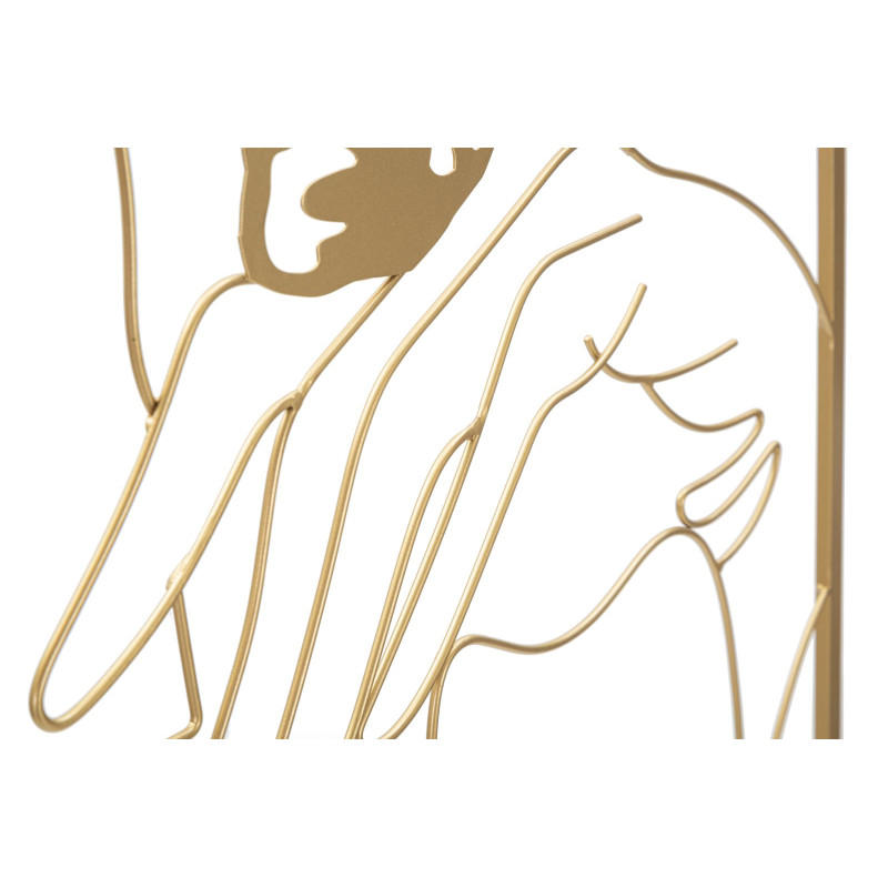 PANNEAU EN FER AVEC MAINS SUR LE VISAGE CM 60X1X80