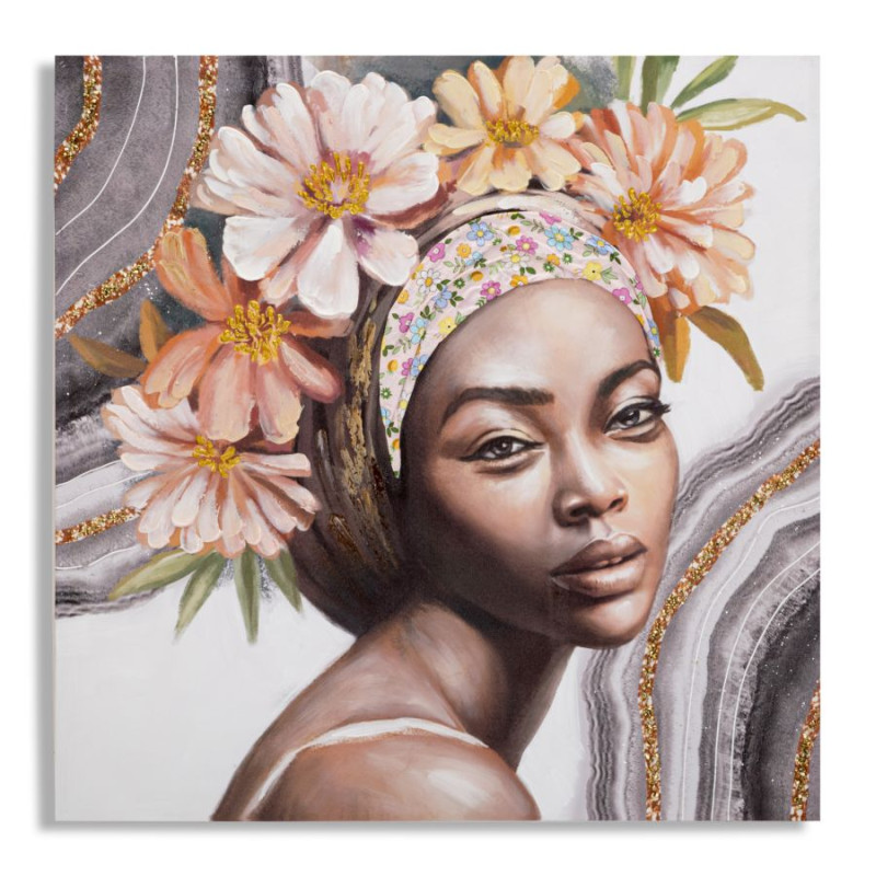 PEINTURE SUR TOILE NAOMI -A- CM 100X3X100