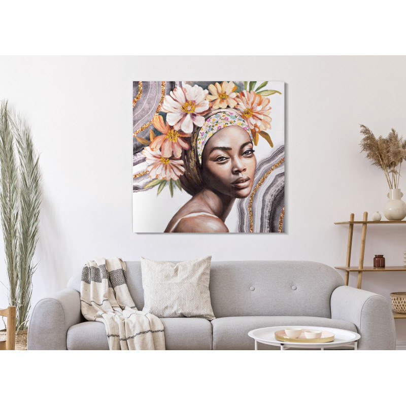PEINTURE SUR TOILE NAOMI -A- CM 100X3X100