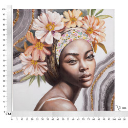 PEINTURE SUR TOILE NAOMI -A- CM 100X3X100