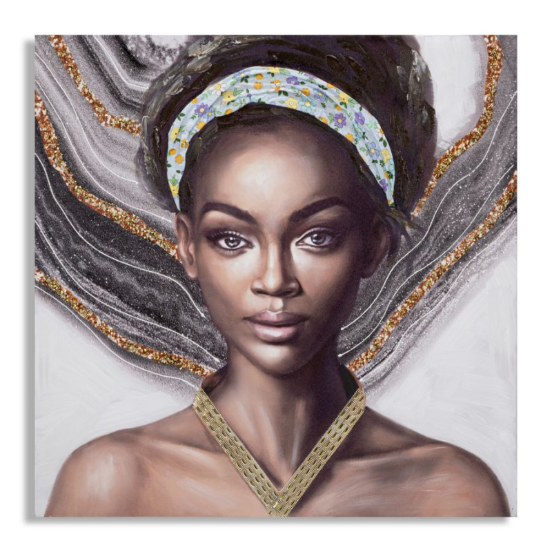 PEINTURE SUR TOILE NAOMI -A- CM 100X3X100