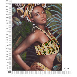 PEINTURE SUR TOILE KELLY -B- 90X3X120