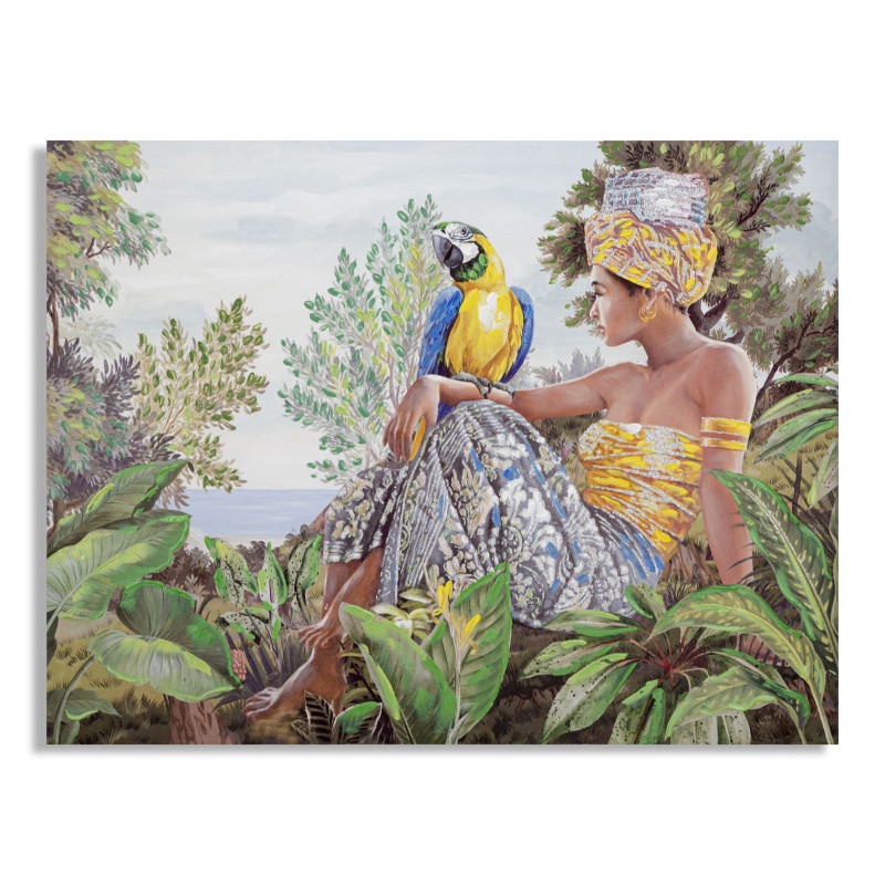 PEINTURE SUR TOILE HORIZONTALE KENDA CM 120X3X90