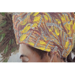 PEINTURE SUR TOILE HORIZONTALE KENDA CM 120X3X90