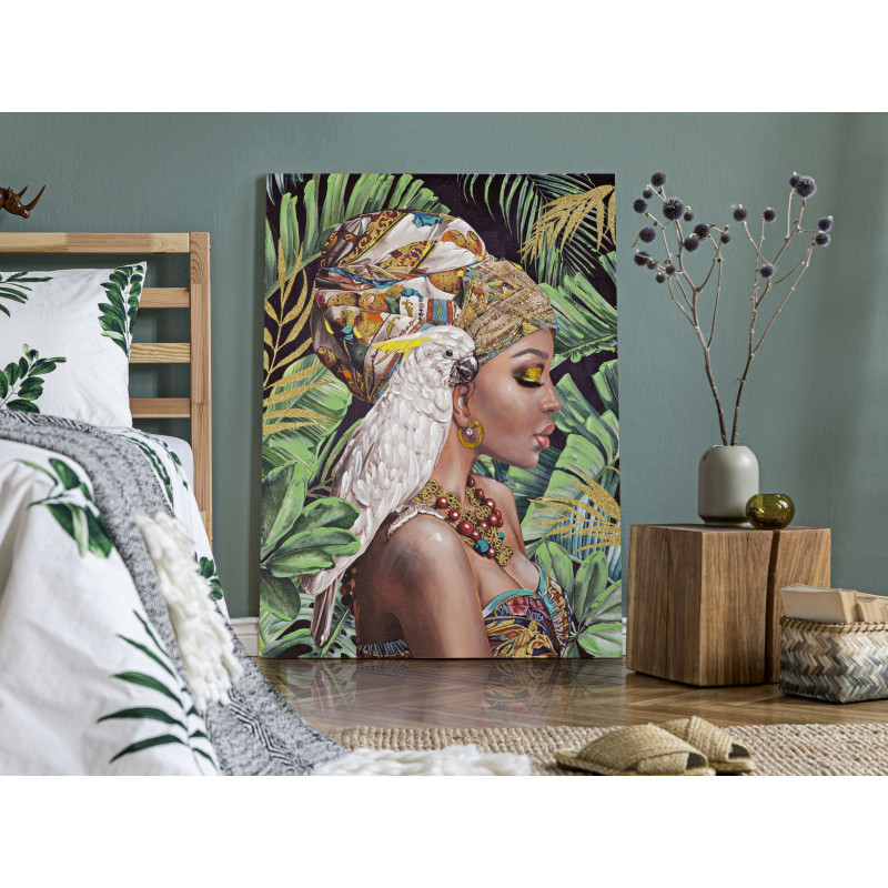 PEINTURE SUR TOILE KLOE VERTICAL CM 90X3X120