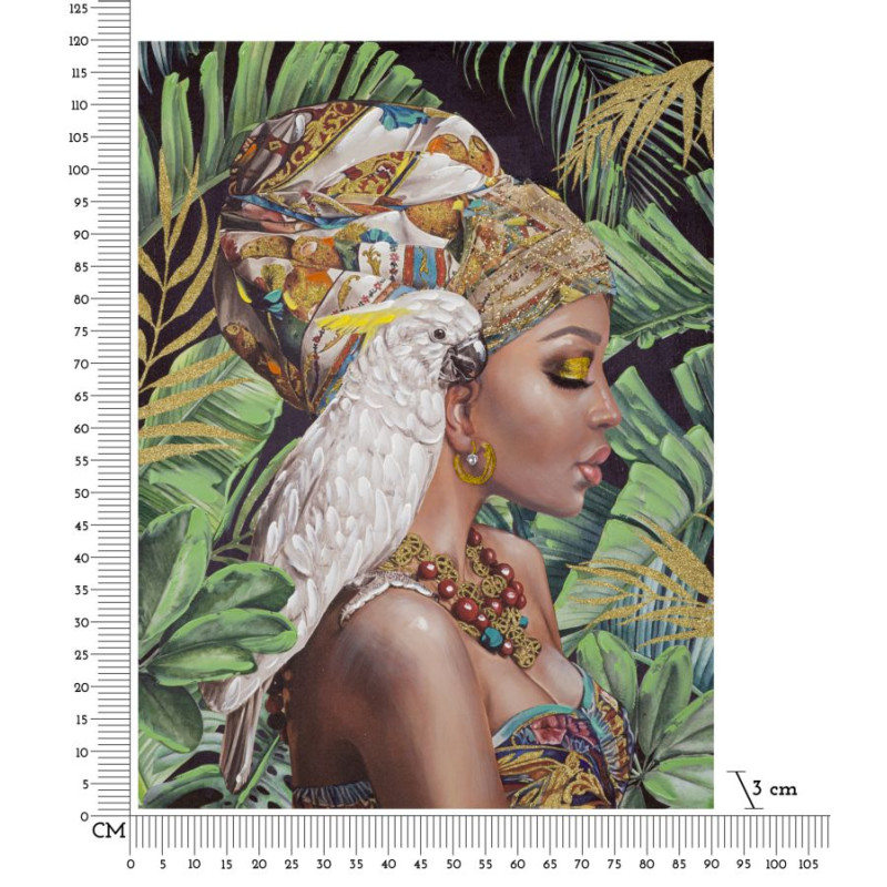 PEINTURE SUR TOILE KLOE VERTICAL CM 90X3X120