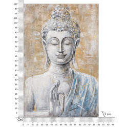 PEINTURE SUR TOILE BOUDDHA LUMIÈRE -B- CM 80X3X120