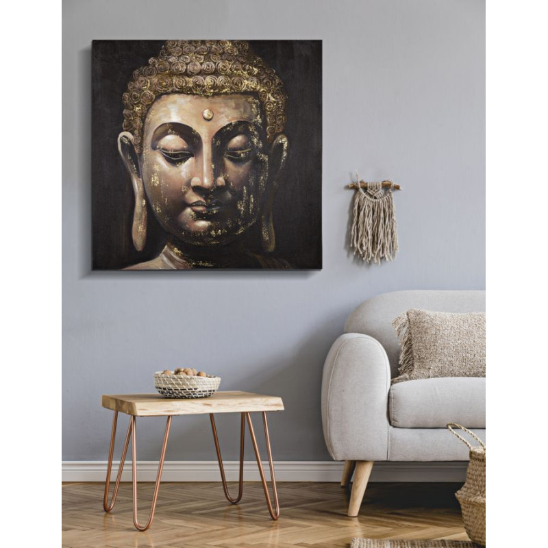 PEINTURE SUR TOILE BOUDDHA -B- 100X3X100 CM