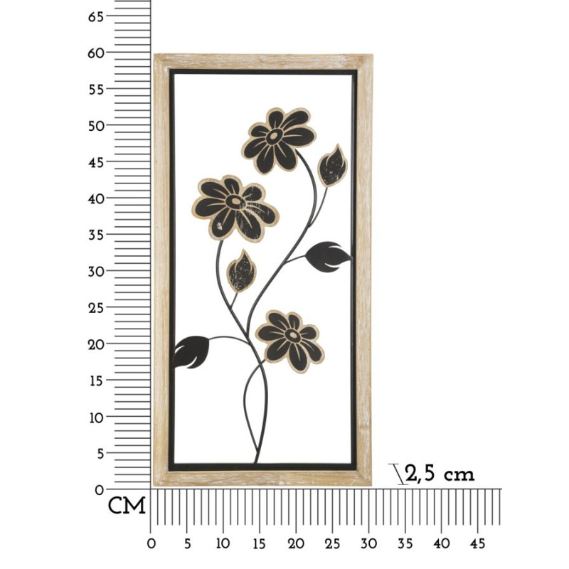 PANNEAU EN FER ET BOIS GIRISH -A- CM 30X2,5X60
