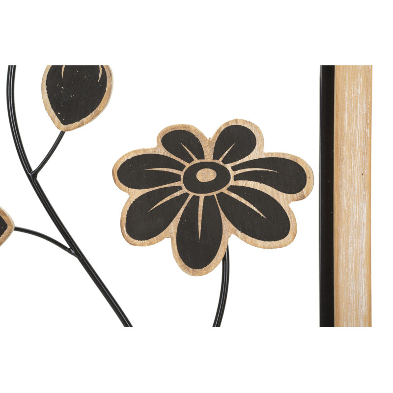 PANNEAU EN FER ET BOIS GIRISH -B- CM 30X2,5X60
