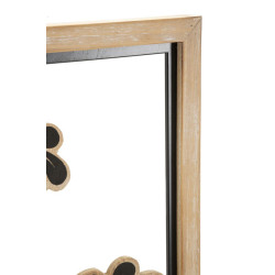 PANNEAU EN FER ET BOIS GIRISH -B- CM 30X2,5X60