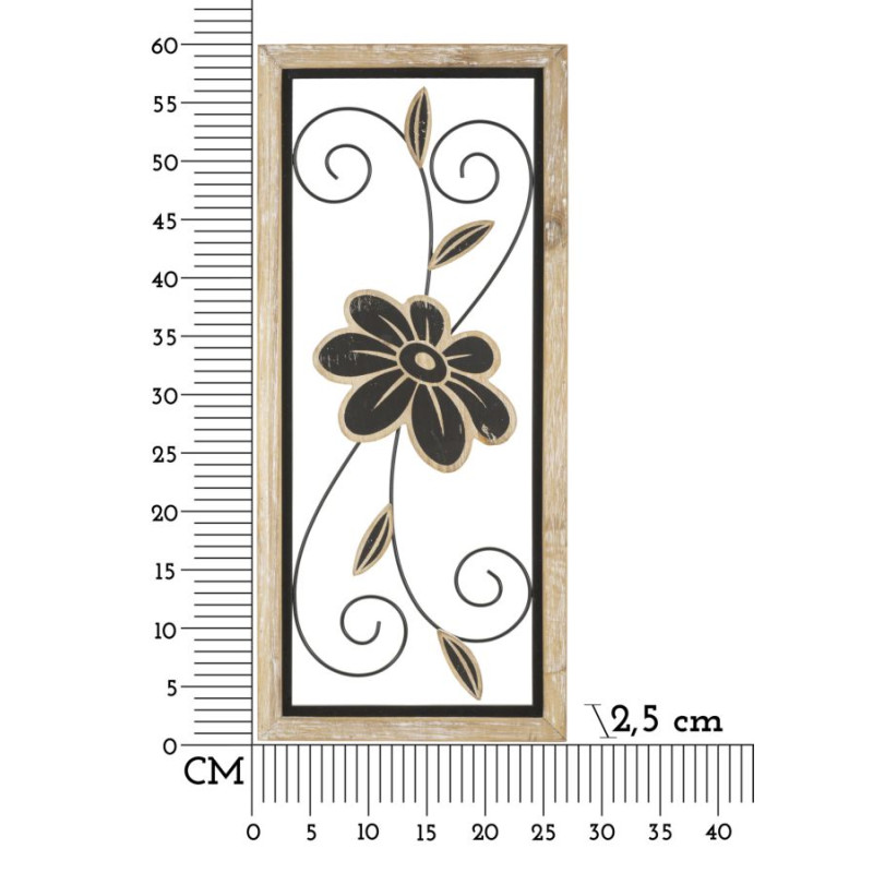 PANNEAU FER ET BOIS KOMAN -A- CM 26X2,5X60