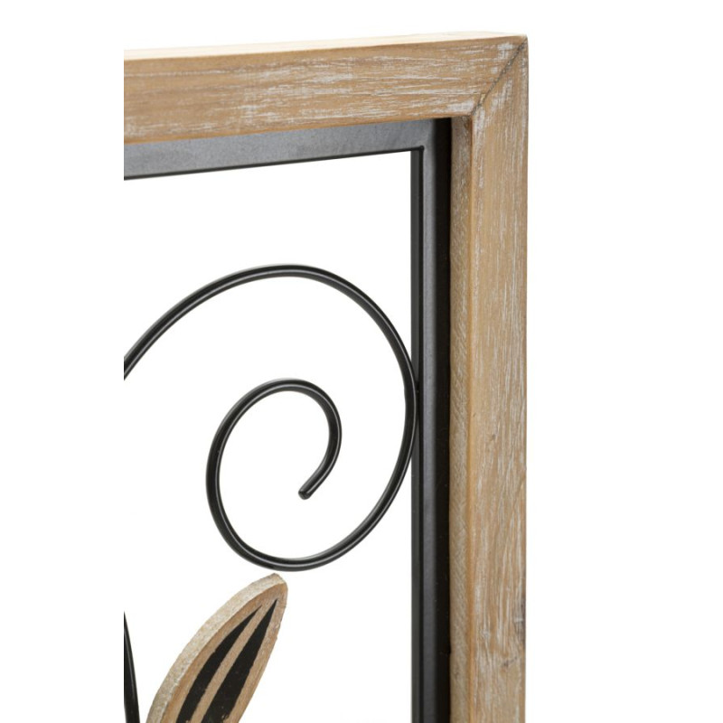 PANNEAU FER ET BOIS KOMAN -B- CM 26X2,5X60