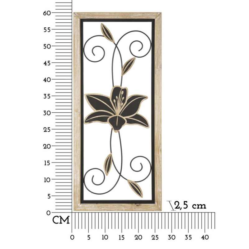 PANNEAU FER ET BOIS KOMAN -B- CM 26X2,5X60