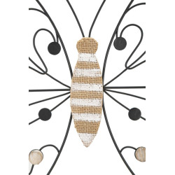 PANNEAU EN FER ET BOIS PAPILLON CM 39,5X1,5X33,5 MIN 2