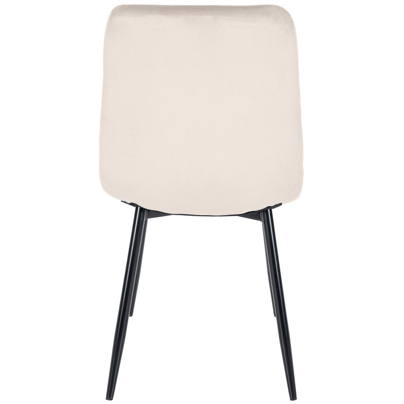 Lot de 2 chaises de salle à manger Tilde velours