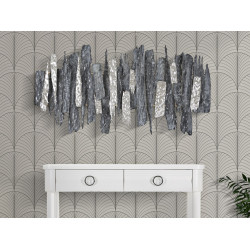 PANNEAU EN FER SCULPTÉ CM 122,6X6,4X62,9