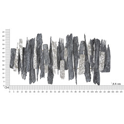 PANNEAU EN FER SCULPTÉ CM 122,6X6,4X62,9