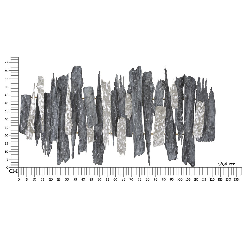 PANNEAU EN FER SCULPTÉ CM 122,6X6,4X62,9
