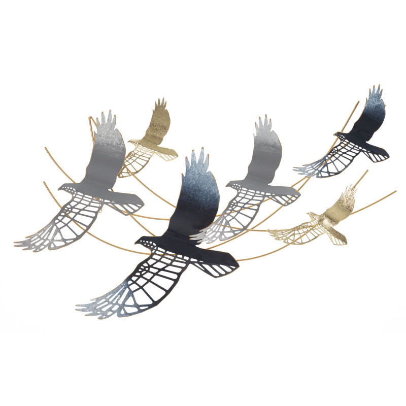 PANNEAU EN FER OISEAU CM 90,8X6,4X50,8