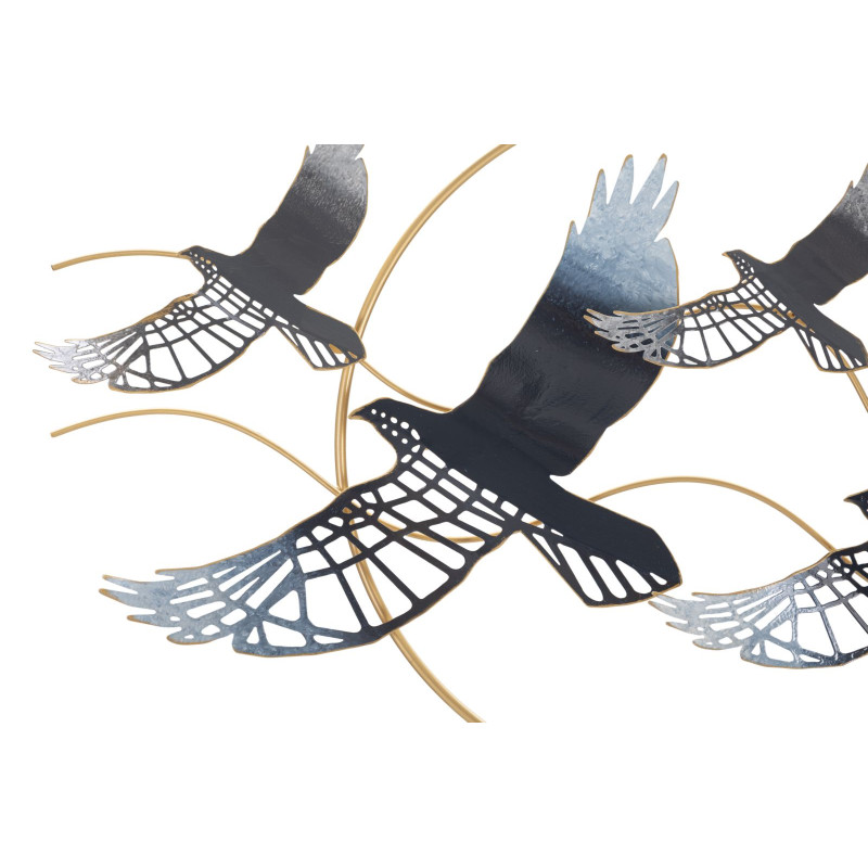 PANNEAU EN FER OISEAU CM 91X7X50