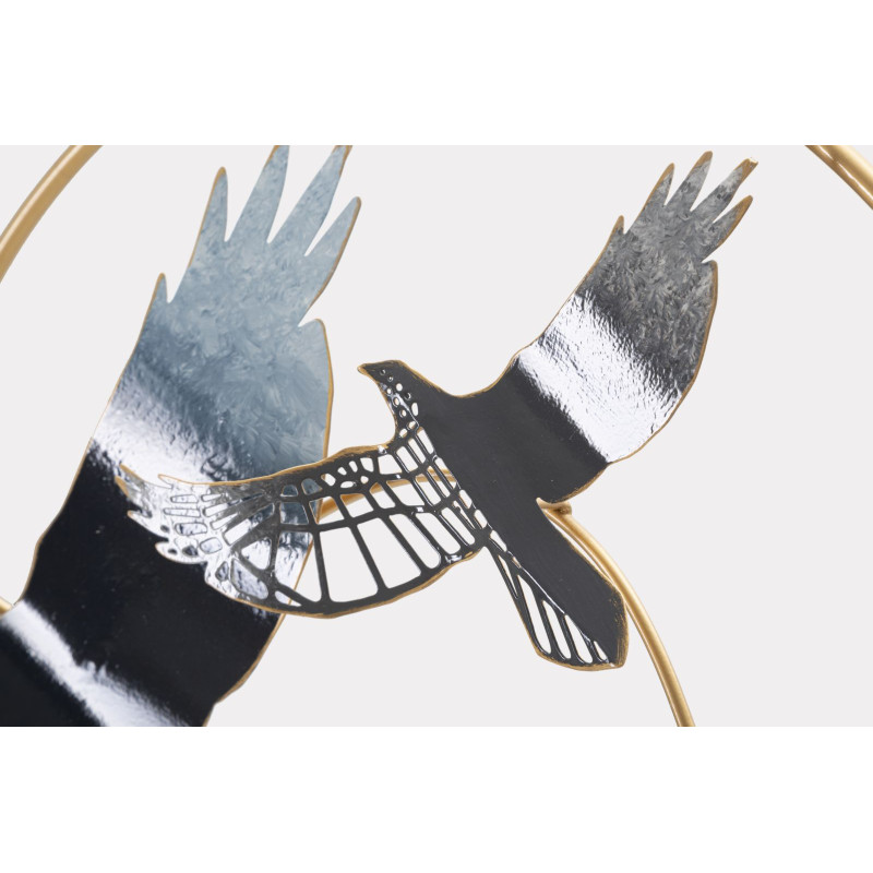 PANNEAU EN FER OISEAU CM 91X7X50