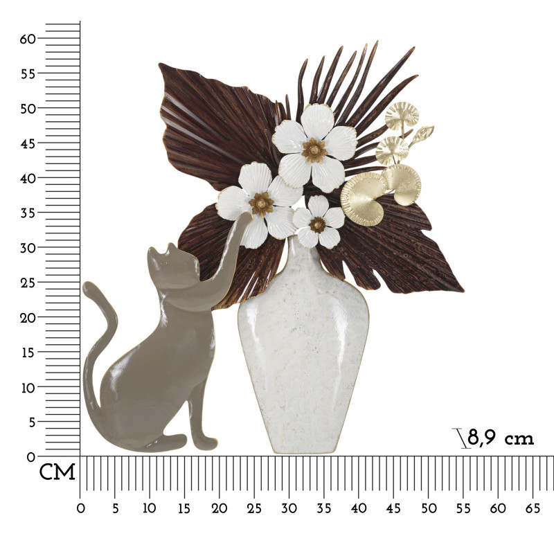 PANNEAU EN FER CHAT CM 54,6X8,9X59,7