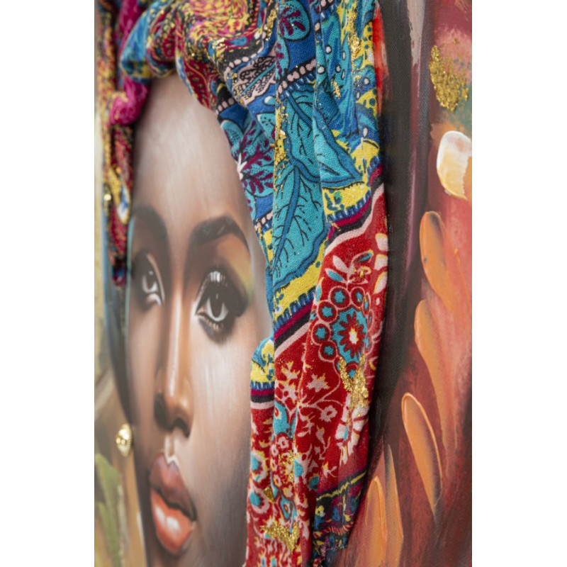 PEINTURE SUR TOILE AVEC CADRE DEVA -B- CM 82X4,5X122
