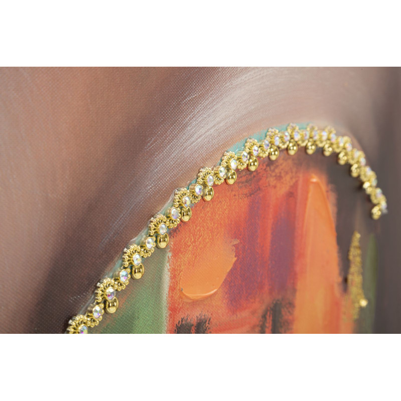 PEINTURE SUR TOILE AVEC CADRE DEVA -B- CM 82X4,5X122