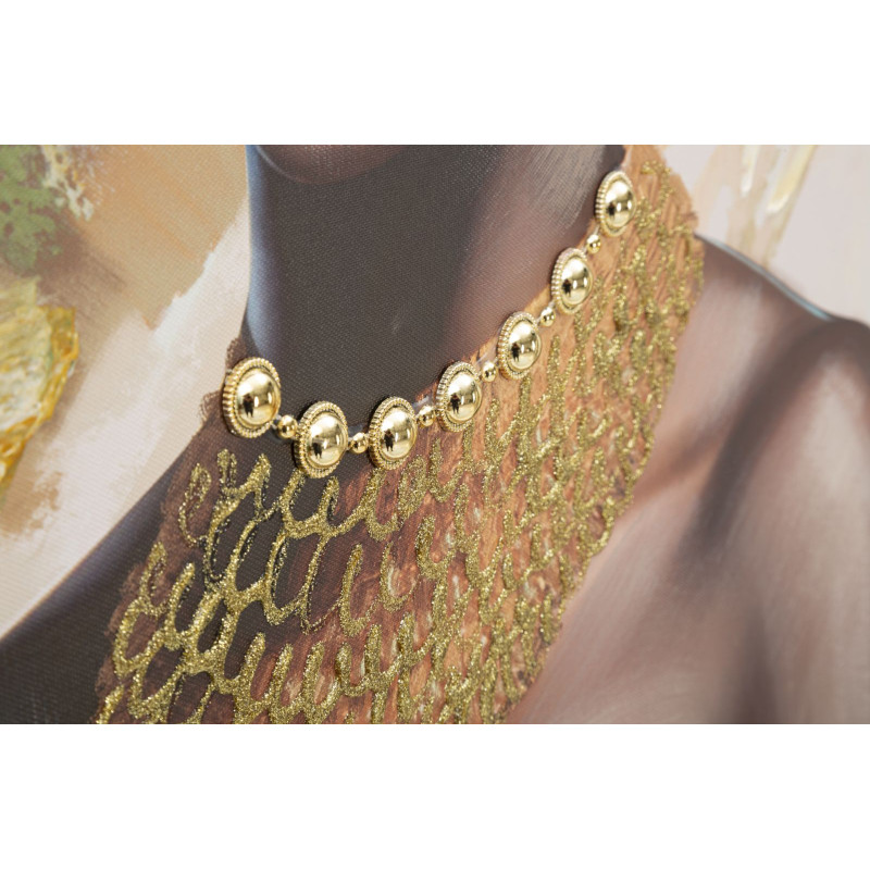 PEINTURE SUR TOILE AVEC CADRE DEVA -B- CM 82X4,5X122