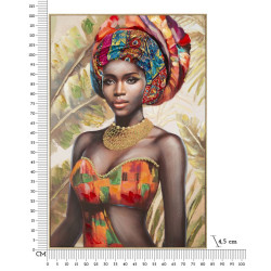 PEINTURE SUR TOILE AVEC CADRE DEVA -B- CM 82X4,5X122
