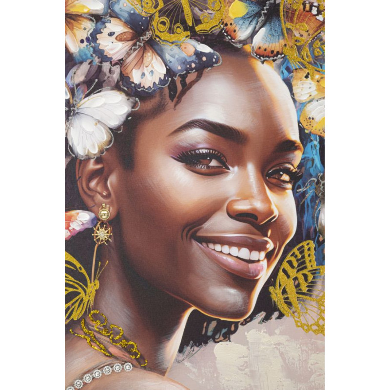 PEINTURE SUR TOILE AVEC CHÂSSIS TARA -A- CM 82X4,5X82