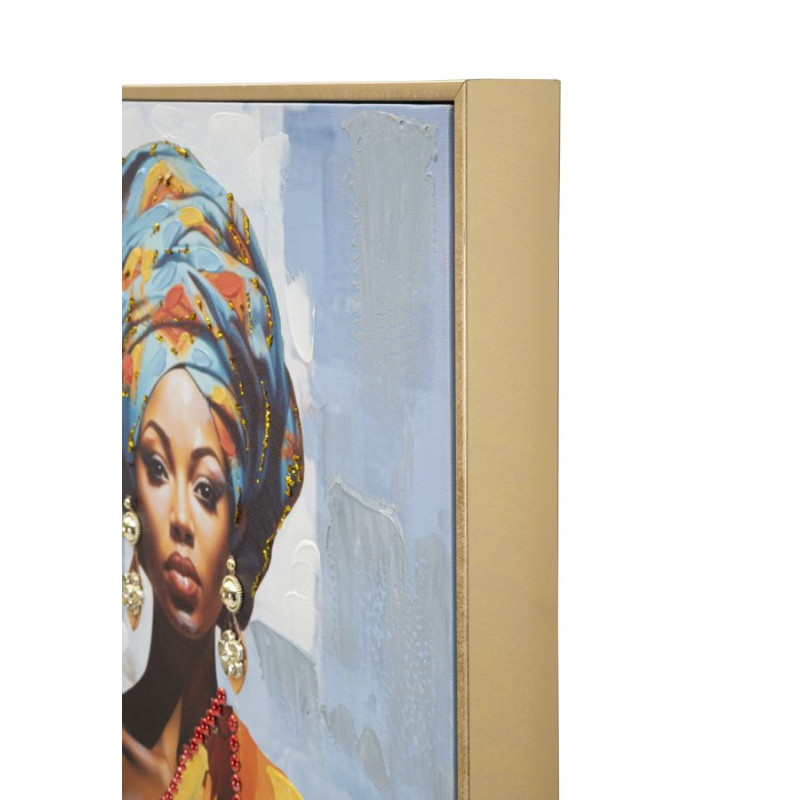 PEINTURE SUR TOILE AVEC CADRE DAPHNE -B- CM 52X4,5X152