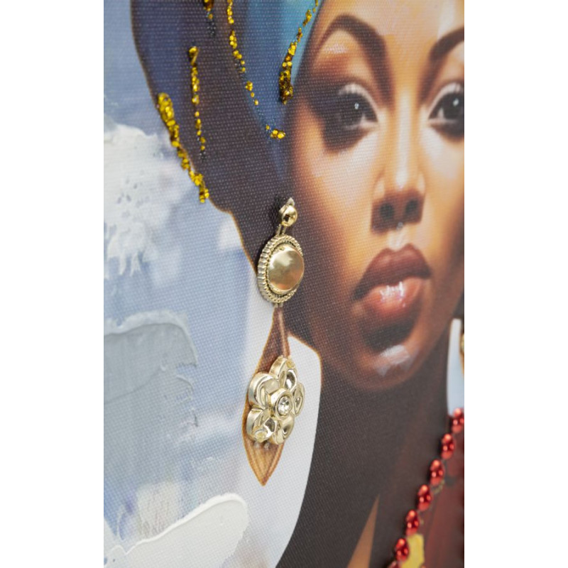 PEINTURE SUR TOILE AVEC CADRE DAPHNE -B- CM 52X4,5X152
