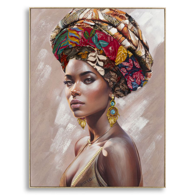 PEINTURE SUR TOILE AVEC CADRE ALEXANDRA -B- CM 92X4,5X122