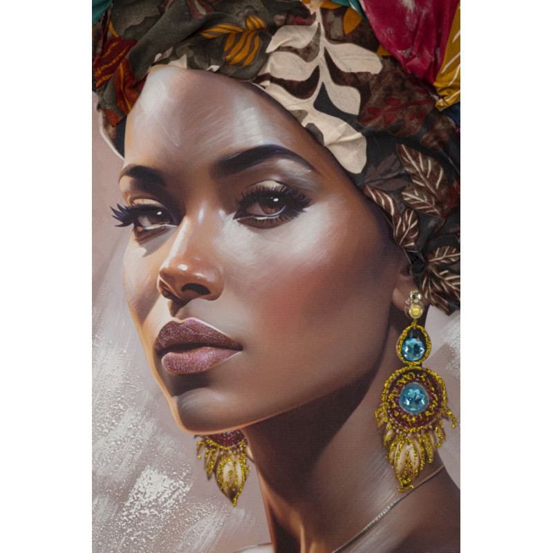 PEINTURE SUR TOILE AVEC CADRE ALEXANDRA -B- CM 92X4,5X122