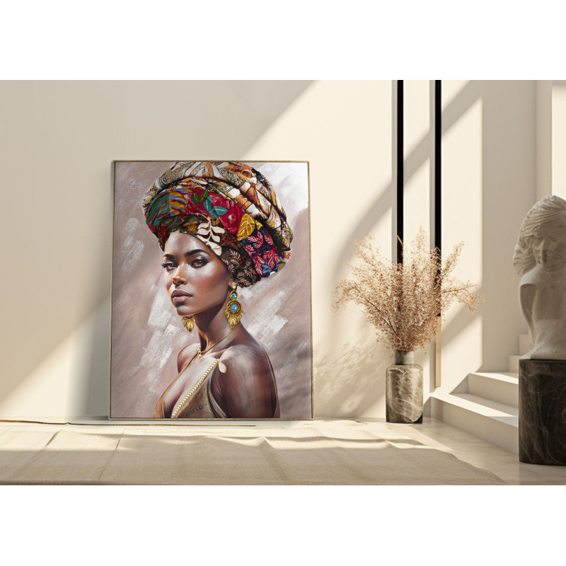 PEINTURE SUR TOILE AVEC CADRE ALEXANDRA -B- CM 92X4,5X122