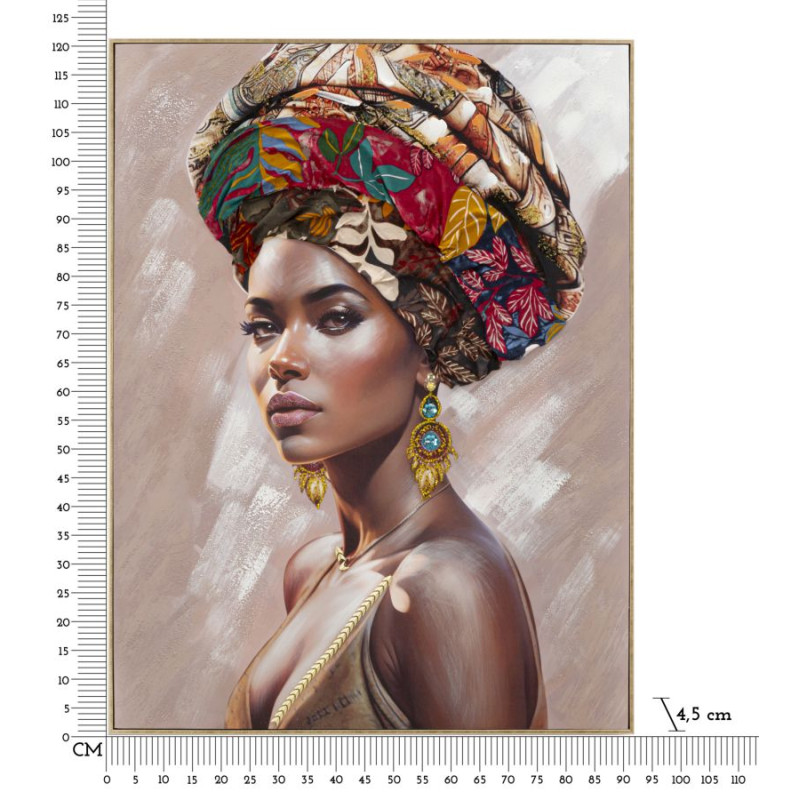 PEINTURE SUR TOILE AVEC CADRE ALEXANDRA -B- CM 92X4,5X122