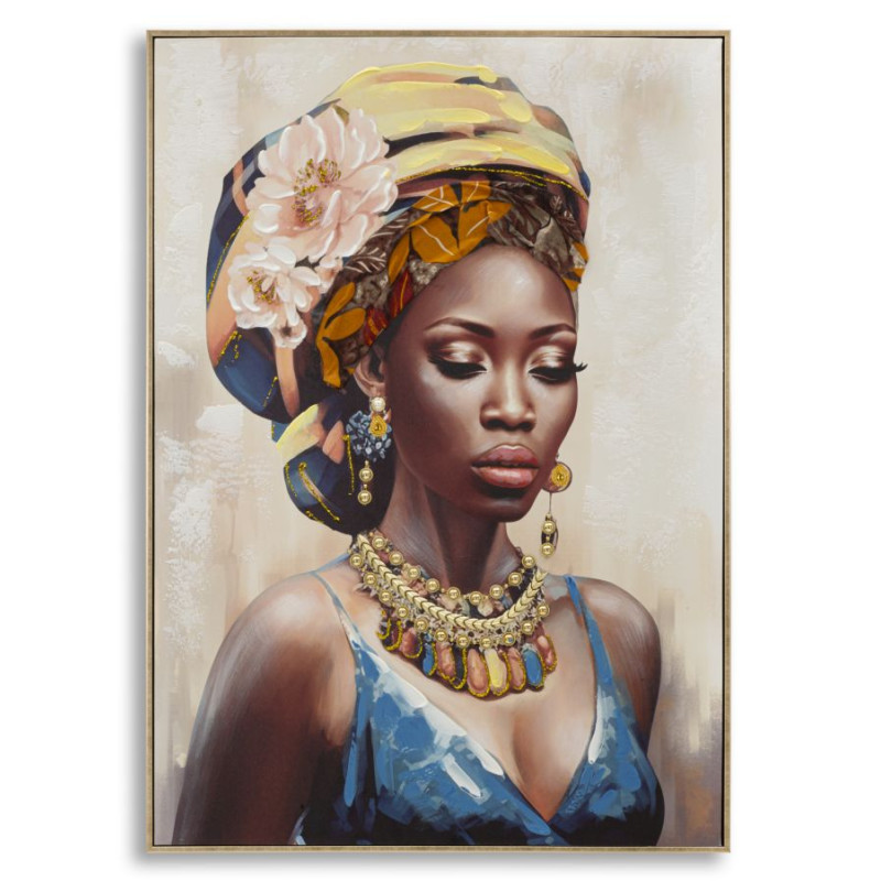 PEINTURE SUR TOILE AVEC CADRE AYDA -A- CM 72X4,5X102