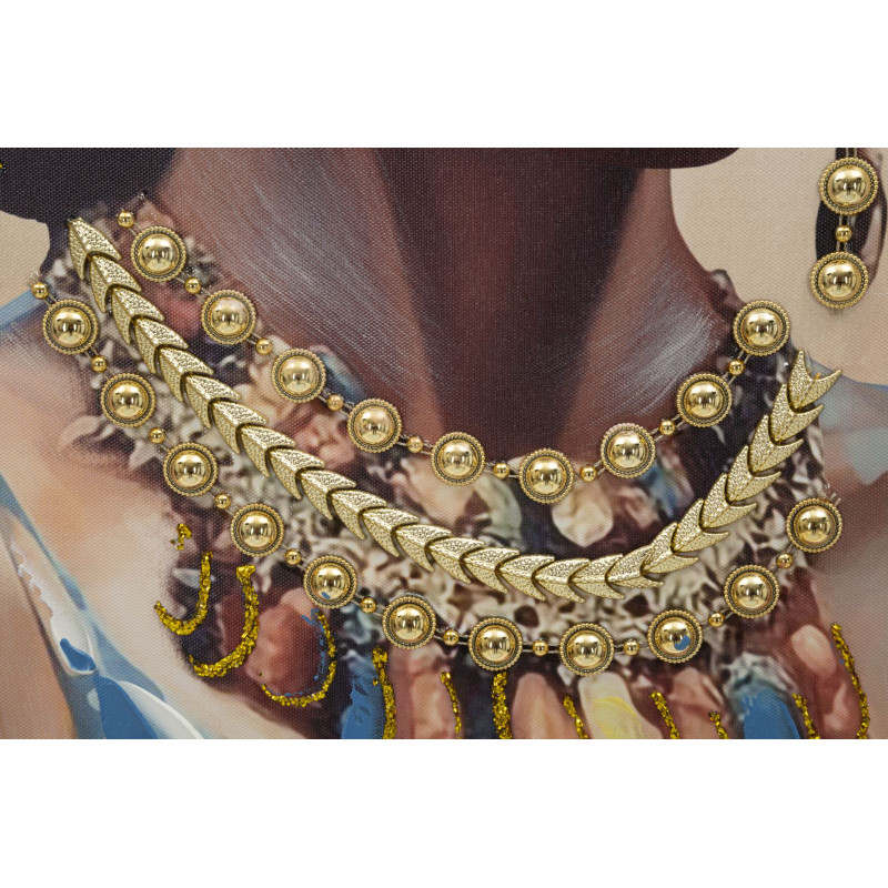 PEINTURE SUR TOILE AVEC CADRE AYDA -A- CM 72X4,5X102