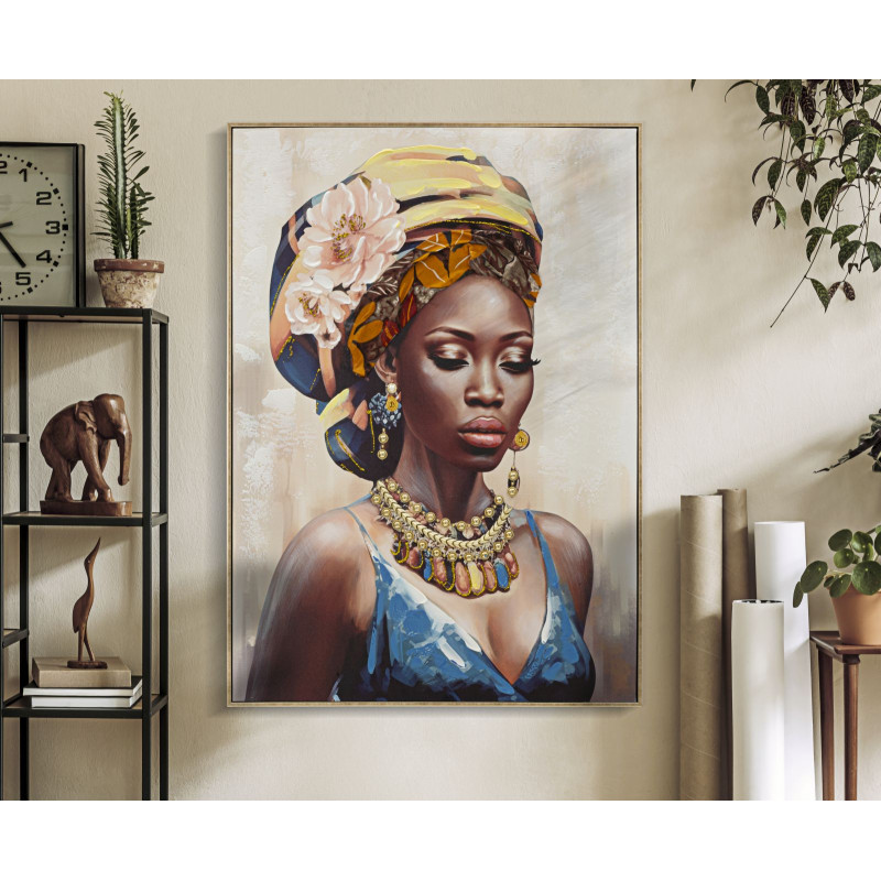 PEINTURE SUR TOILE AVEC CADRE AYDA -A- CM 72X4,5X102