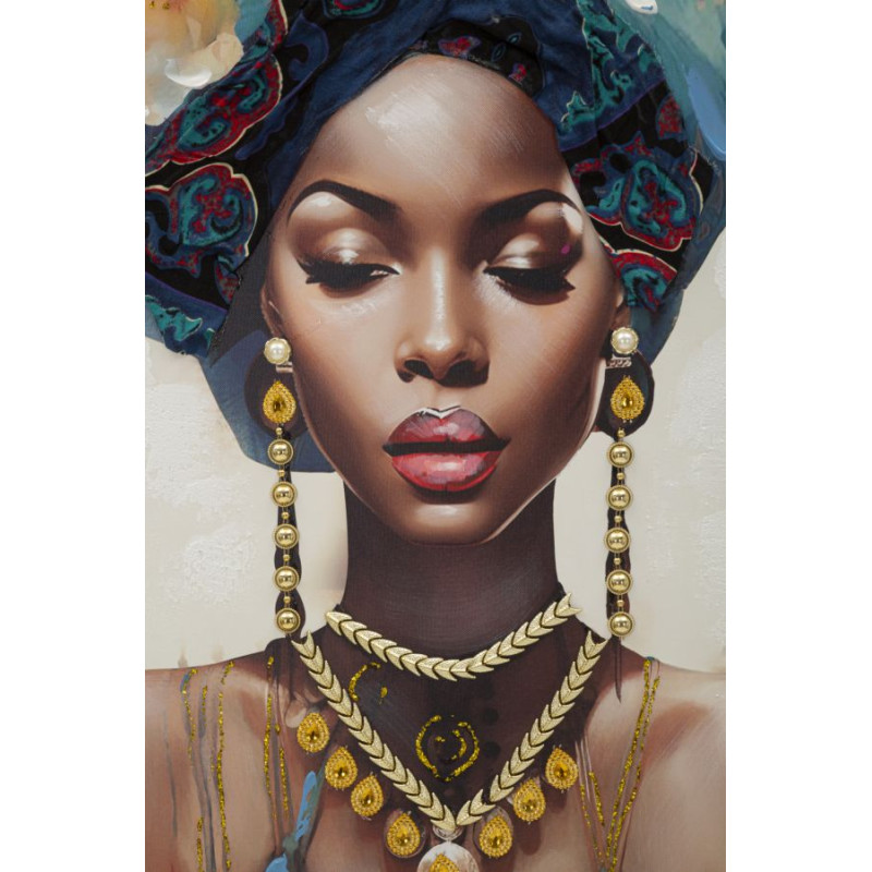 PEINTURE SUR TOILE AVEC CADRE AYDA -B- CM 72X4,5X102