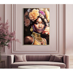 PEINTURE SUR TOILE AVEC CADRE ZENA -A- CM 72X4,5X102