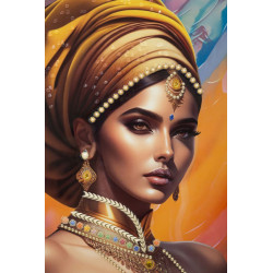 PEINTURE SUR TOILE AVEC CADRE SAMIRA -A- CM 72X4,5X102