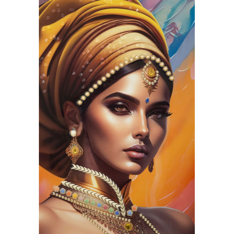 PEINTURE SUR TOILE AVEC CADRE SAMIRA -A- CM 72X4,5X102