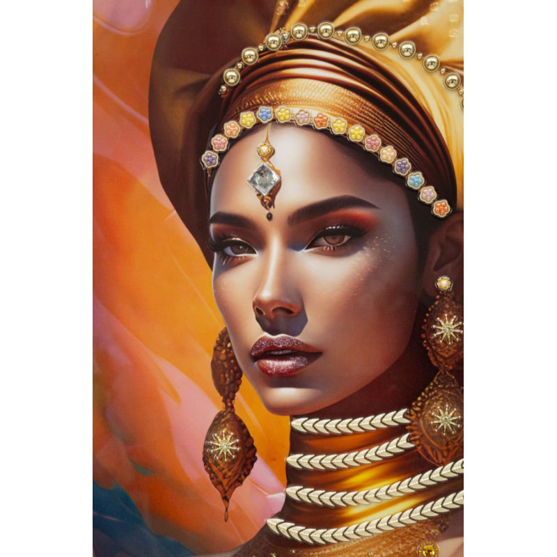 PEINTURE SUR TOILE AVEC CADRE SAMIRA -B- CM 72X4,5X102